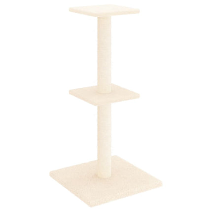 Klösträd med sisalpelare gräddvit 73 cm