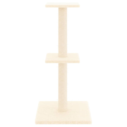 Klösträd med sisalpelare gräddvit 73 cm