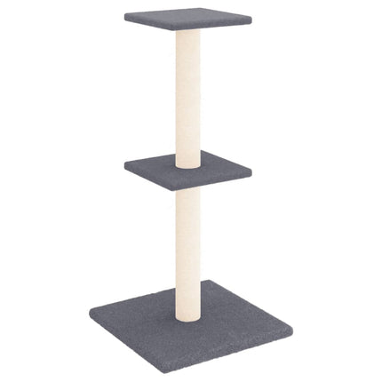 Klösträd med sisalpelare mörkgrå 73 cm