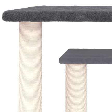 Klöspelare med plattform mörkgrå 50 cm