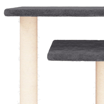 Klöspelare med plattform mörkgrå 62,5 cm
