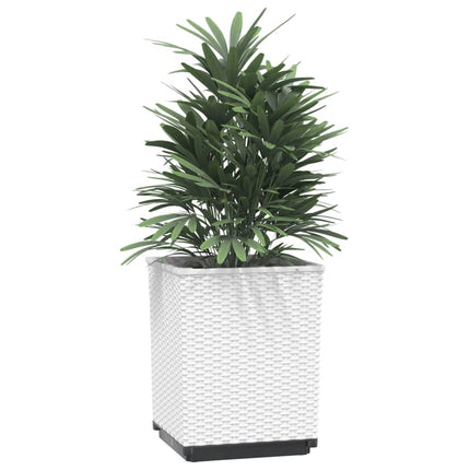 Odlingslådor 4 st vit 30x30x37 cm polypropylen