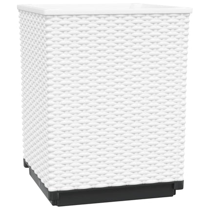 Odlingslådor 4 st vit 30x30x37 cm polypropylen