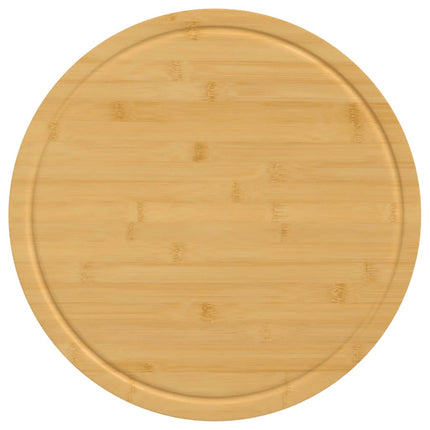 Skärbrädor 6 st Ø40x1,5 cm bambu