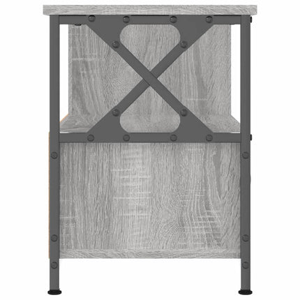 Tv-bänk grå sonoma 90x33x45 cm konstruerat trä & järn