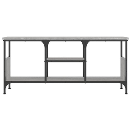 Tv-bänk grå sonoma 100x35x45 cm konstruerat trä & järn