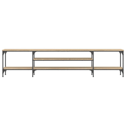 Tv-bänk sonoma-ek 201x35x45 cm konstruerat trä & järn