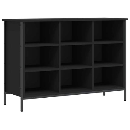 Skohylla svart 102x36x60 cm konstruerat trä