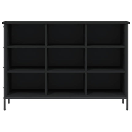 Skohylla svart 102x36x60 cm konstruerat trä