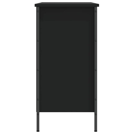 Skohylla svart 102x36x60 cm konstruerat trä