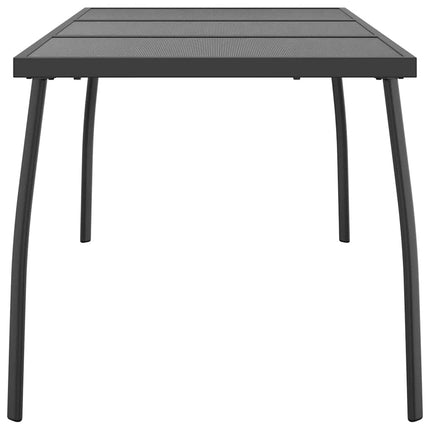 Trädgårdsbord antracit 165x80x72 cm stålnät