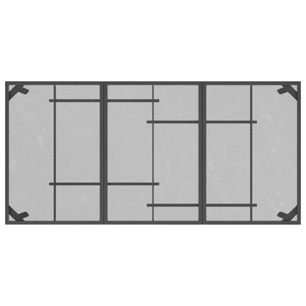 Trädgårdsbord antracit 165x80x72 cm stålnät
