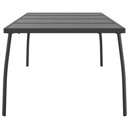 Trädgårdsbord antracit 200x100x72 cm stålnät