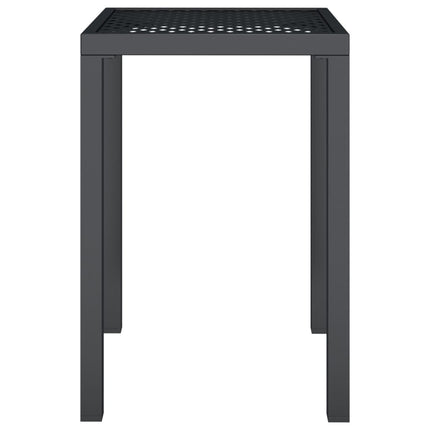 Trädgårdsbord antracit 50x50x72 cm stål
