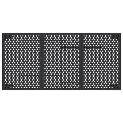 Trädgårdsbord antracit 165x80x72 cm stål