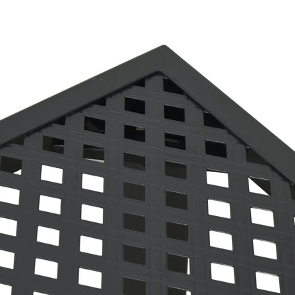 Trädgårdsbord antracit 165x80x72 cm stål