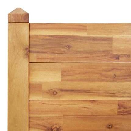 Odlingslåda upphöjd 160x60x44 cm massivt akaciaträ