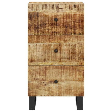 Skänk med 3 lådor 40x33,5x75 cm massivt mangoträ