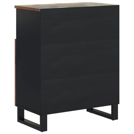 Skänk med 2 dörrar 60x33x75 cm massivt återvunnet trä