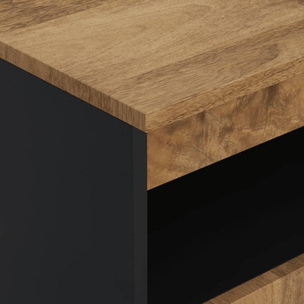 Skänk med 2 dörrar 60x33x75 cm massivt mangoträ