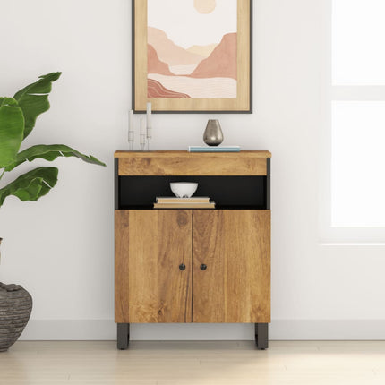 Skänk med 2 dörrar 60x33x75 cm massivt mangoträ
