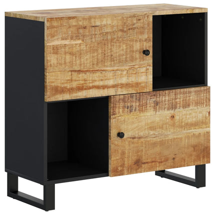 Skänk med 2 dörrar 80x33x75 cm massivt mangoträ