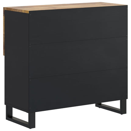 Skänk med 2 dörrar 80x33x75 cm massivt mangoträ