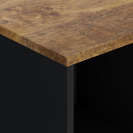 Skänk med 2 dörrar 80x33x75 cm massivt mangoträ