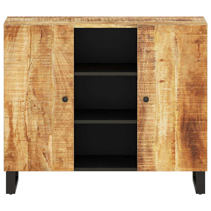 Skänk med 2 dörrar 90x33x75 cm massivt mangoträ