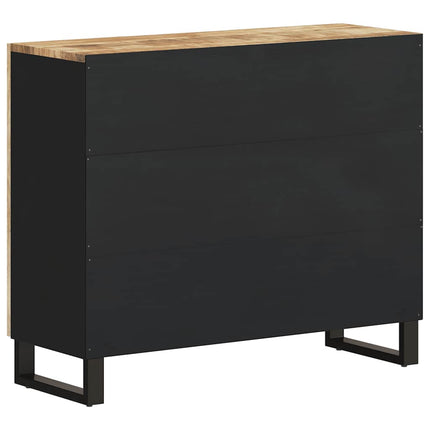 Skänk med 2 dörrar 90x33x75 cm massivt mangoträ