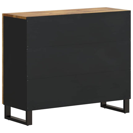 Skänk med 2 dörrar 90x33x75 cm massivt mangoträ
