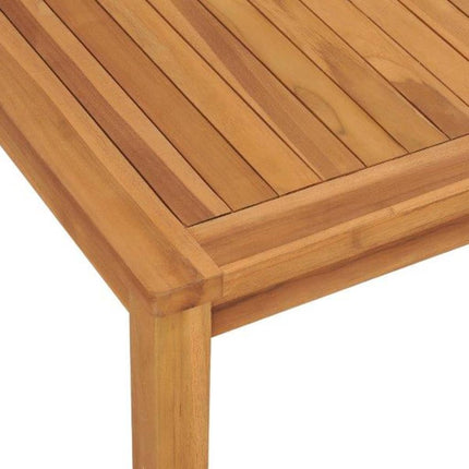 Matgrupp för trädgården 3 delar massiv teak