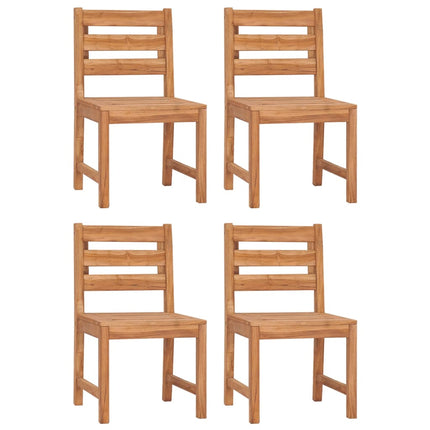 Trädgårdsstolar 4 st massiv teak