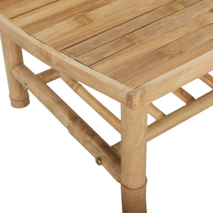 Loungegrupp 4 delar mörkgrå dynor bambu
