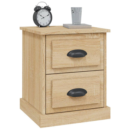 Sängbord sonoma-ek 39x39x47,5 cm konstruerat trä