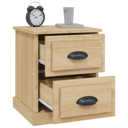 Sängbord sonoma-ek 39x39x47,5 cm konstruerat trä