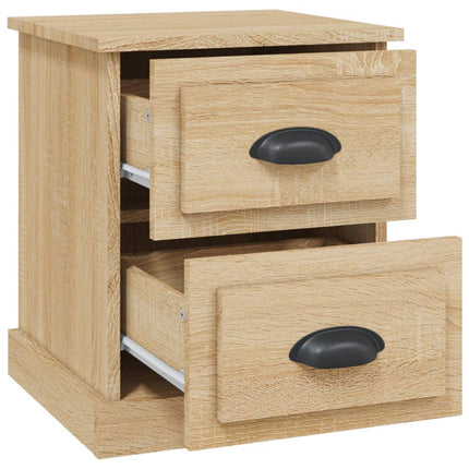 Sängbord sonoma-ek 39x39x47,5 cm konstruerat trä