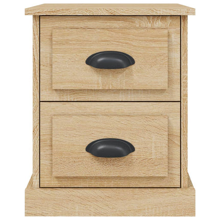 Sängbord sonoma-ek 39x39x47,5 cm konstruerat trä