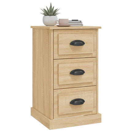 Sängbord sonoma-ek 39x39x67 cm konstruerat trä