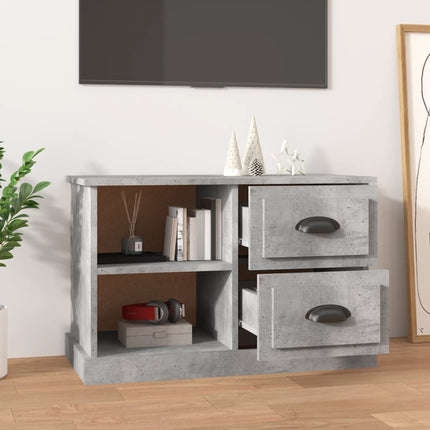 TV-skåp betonggrå 73x35,5x47,5 cm konstruerat trä