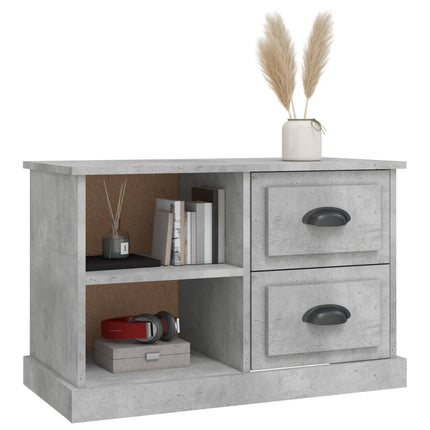 TV-skåp betonggrå 73x35,5x47,5 cm konstruerat trä