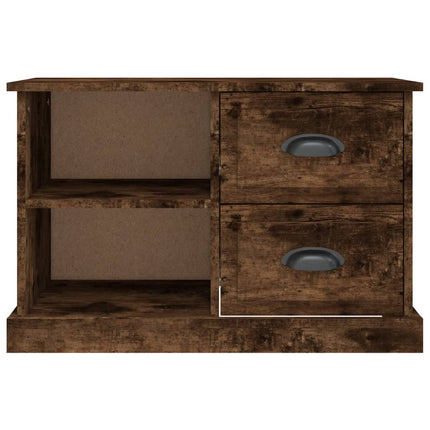 TV-skåp rökfärgad ek 73x35,5x47,5 cm konstruerat trä