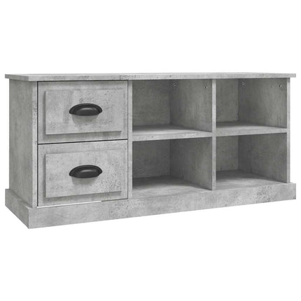 TV-bänk betonggrå 102x35,5x47,5 cm konstruerat trä