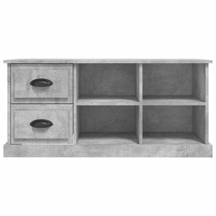 TV-bänk betonggrå 102x35,5x47,5 cm konstruerat trä