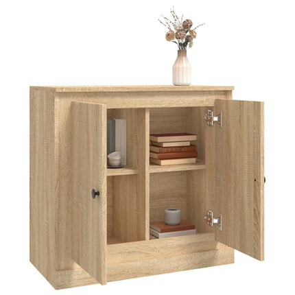 Skänk sonoma-ek 70x35,5x67,5 cm konstruerat trä