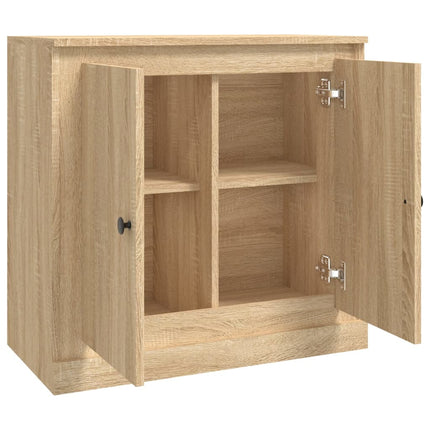 Skänk sonoma-ek 70x35,5x67,5 cm konstruerat trä