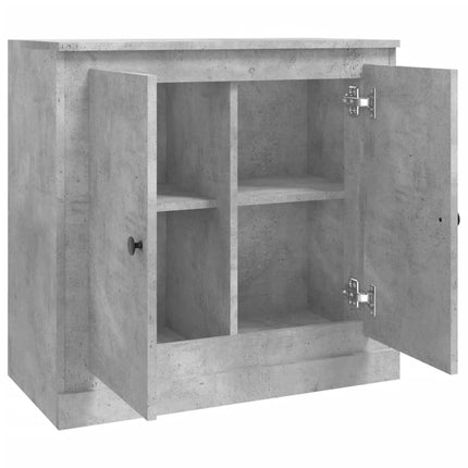 Skåp betonggrå 70x35,5x67,5 cm konstruerat trä