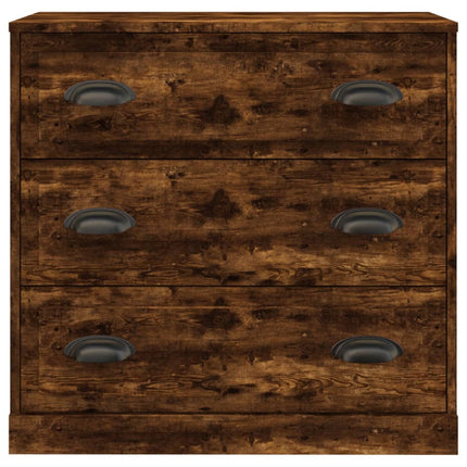 Skänk rökfärgad ek 70x35,5x67,5 cm konstruerat trä