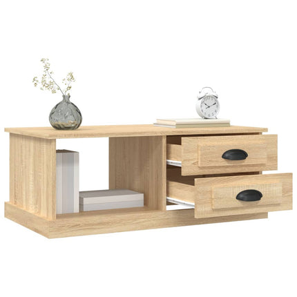 Soffbord sonoma-ek 90x50x35 cm konstruerat trä