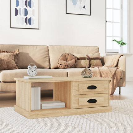Soffbord sonoma-ek 90x50x35 cm konstruerat trä